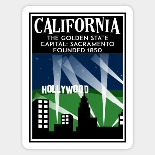 California Travel Sacramento Los Angeles San Francisco San Diego Northern Sticker